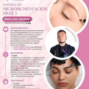 CURSO MICROPIGMENTACIÓN CEJAS NIVEL 3