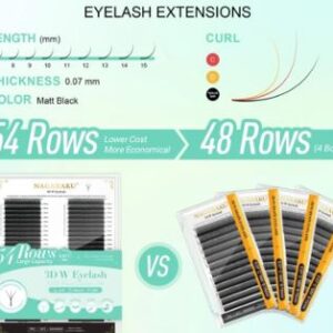 PESTAÑAS NAGARAKU 3DW 54 LINEAS