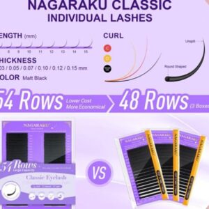 PESTAÑAS NAGARAKU X54 LINEAS CLASICA MIXTA