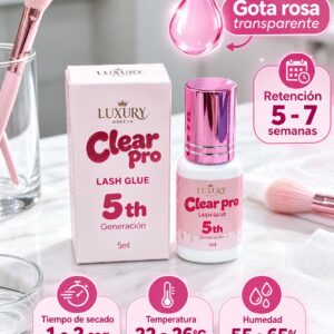 ADHESIVO CLEAR PRO GOTA ROSA TRANSPARENTE